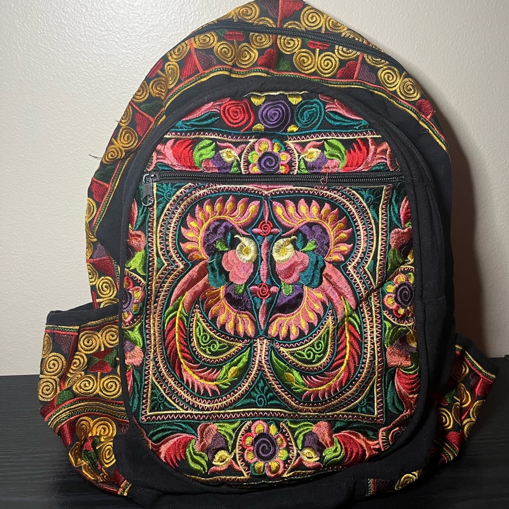 Embroidered Backpack
